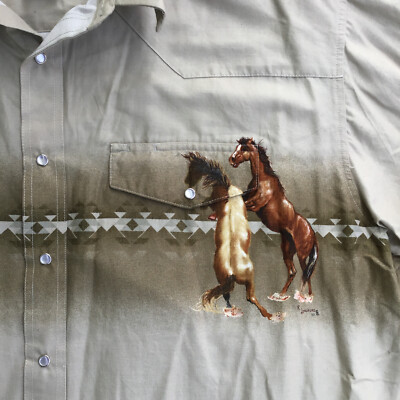 トップス THE LETTERS WESTERN CUTTING SHIRT HORSE s-l400.jpg