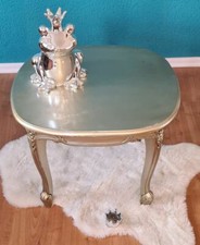 EXTRAVAGANTER BEISTELLTISCH BLUMENTISCH 60 X 58 MAHAGONI-HOLZ SILBERTON 