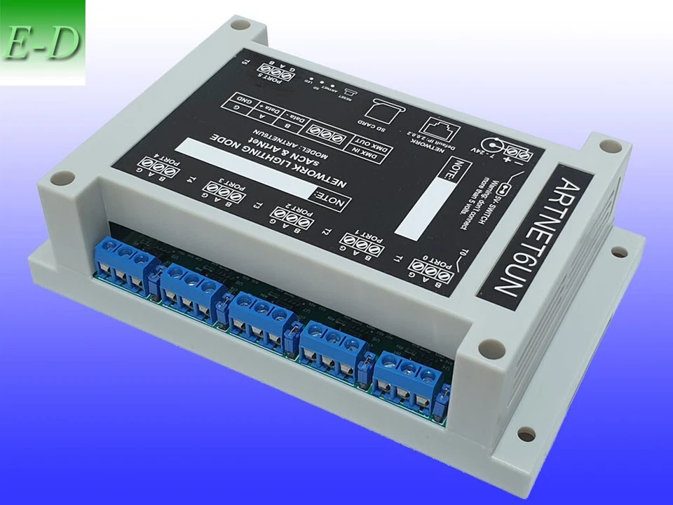 Art-Net to DMX sACN, ArtNet, 6 output & input ports ArtNet Ethernet - Image 2 of 2