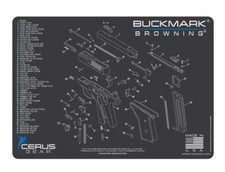 SCHEMATIC GUN CLEANING PROMAT by Cerus Gear for BROWNING BUCKMARK .22 PISTOL LBP