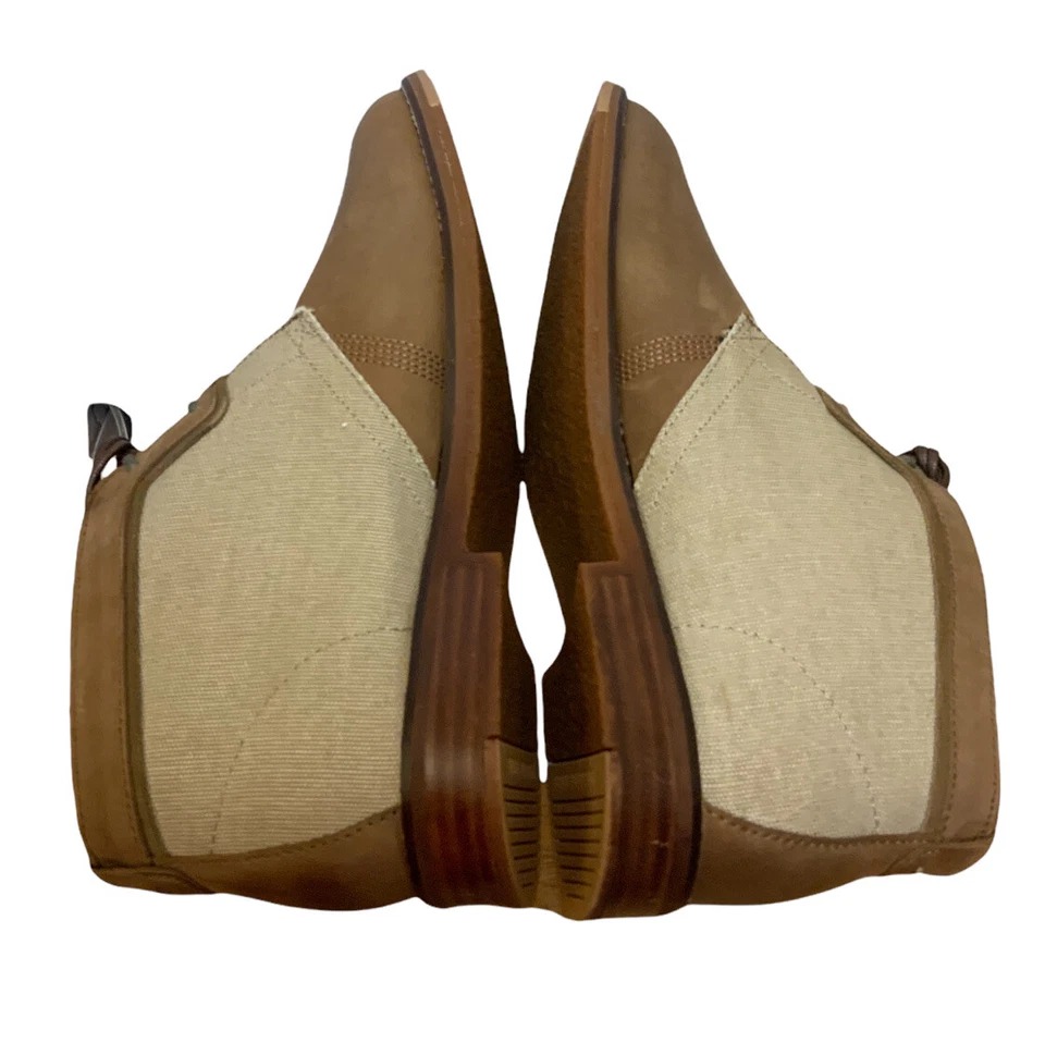 HUSH PUPPIES Devon Hamlin Chukka Taup Cuero/Lona talla 10 Foto 3 de 4