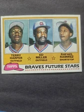 1981 Topps - Future Stars #192 Rafael Ramirez, Terry Harper, Eddie Miller (RC)