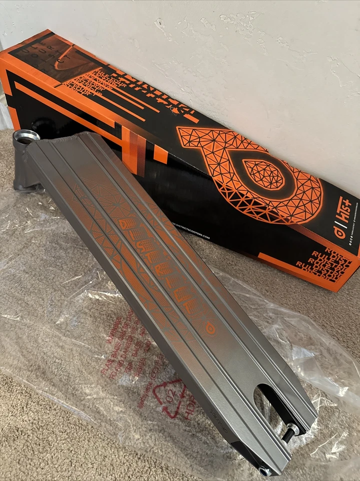 "Plataforma de scooter District HTS+ Park Pro gris titanio 20,5"" 4,9"" nueva en caja" Foto 3 de 4