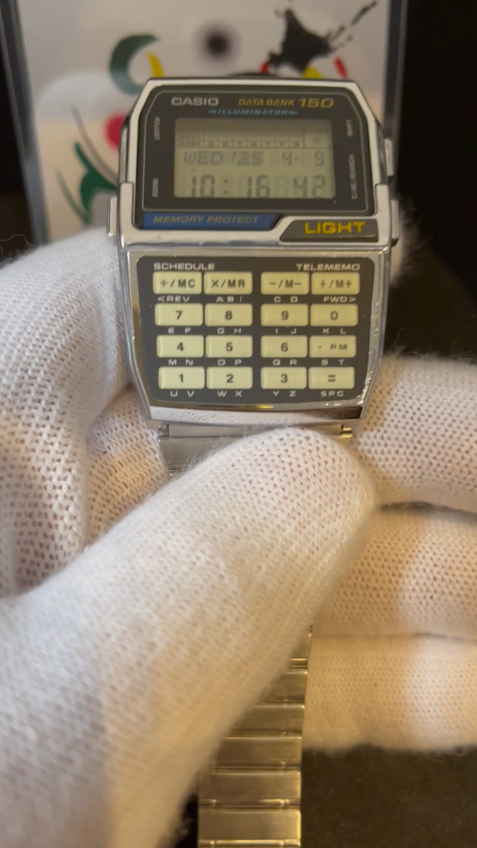 Tested Vintage CASIO Data Bank DBC-1500 Calculator Digital Men