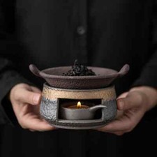 Tea Roasting Stove Set Glaze Heating Base Warm Tea Roasting Stove Tea Ceremony