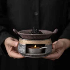 Tea Roasting Stove Set Glaze Heating Base Warm Tea Roasting Stove Tea Ceremony