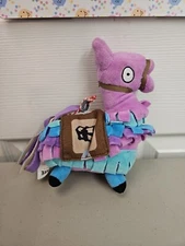 Fortnite Loot Llama Plush Stuffed Animal Gamer Epic Games Russ Purple Blue NEW