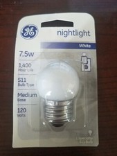 GE Night Light Bulb 7-1/2 Watts 120 Volt 1 ea