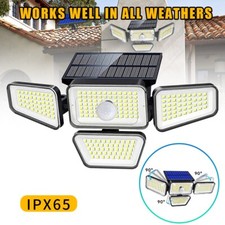 270 LED Luz Lamparas Luces Solares Para Patio Con Sensor De Movimiento Exterior