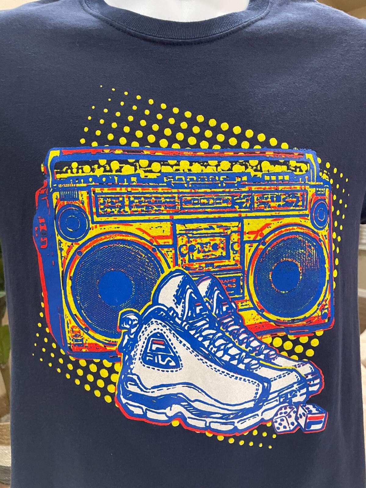 T shirt uomo Fila sneaker boombox grafica casual manica corta girocollo taglia S
