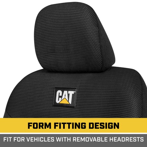 Caterpillar Automotive Seat Covers for Front Seats Black Car Seat