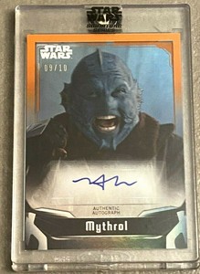 2021 TOPPS STAR WARS SIGNATURE SERIES HORATIO SANZ AS MYTHROL ORANGE AUTO #9/10 | eBay