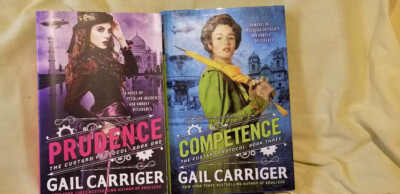 Gail Carriger - 2 book lot - PRUDENCE (trade pb) & COMPETENCE (1st Ed HB)