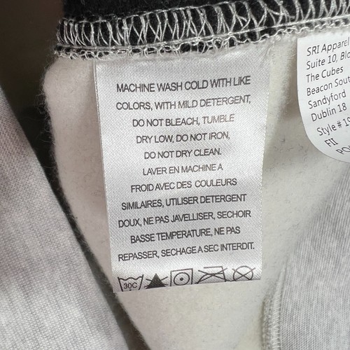 CAT Caterpillar Hoodie Sweatshirt Mens 2XL XXL Gray 1/4 Zip Long Sleeve Work New - Picture 9 of 14