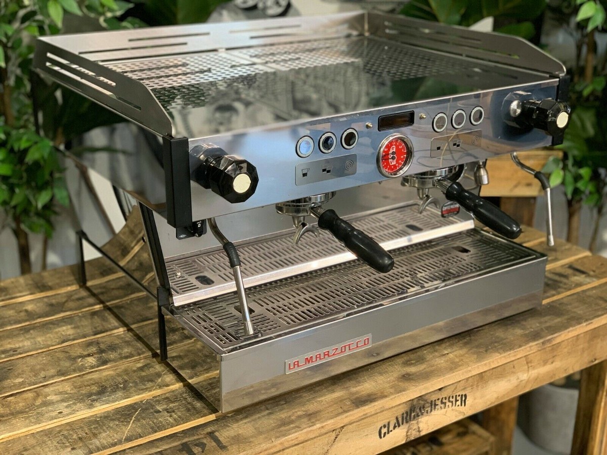 LA MARZOCCO LINEA PB STAINLESS 2 GROUP LM HANDLES ESPRESSO COFFEE