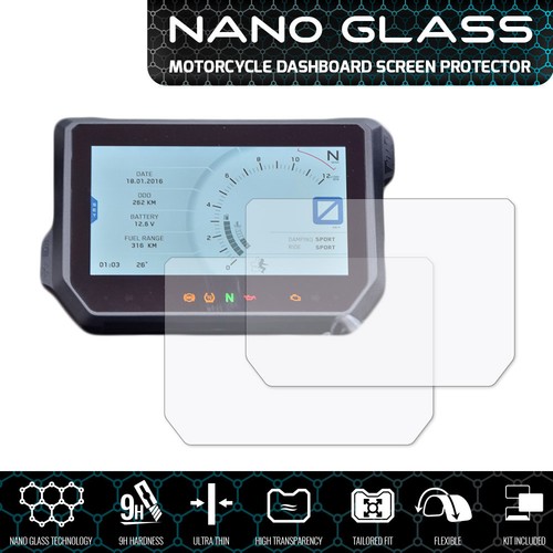 NANO GLASS Dashboard Screen Protector For 2017 KTM 1290 Super Duke R - Speedo Angels - View #6