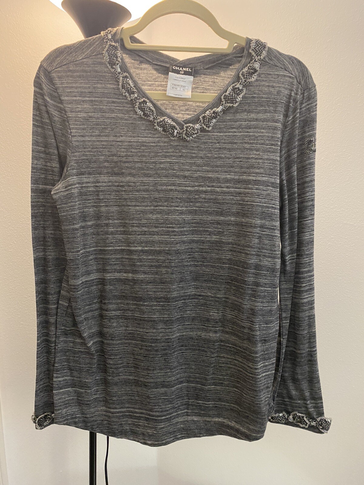 Chanel Pullover Blouse with Sequins - image 2