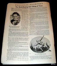 BABE DIDRIKSON 1932 NEW OLYMPIC TRACK CHAMPION PICTORIAL * GIRL VIKING OF TEXAS