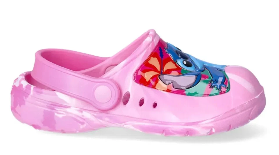 迪士尼 Stitch 女孩木屐尺寸 5/6 7/8 或 9/10 泡沫天使 — 第 3/4 张图片