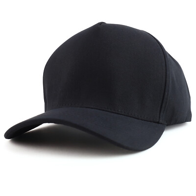 Oversized Big 5 Panel Cotton Structured Baseball Cap  - FREE SHIPPING