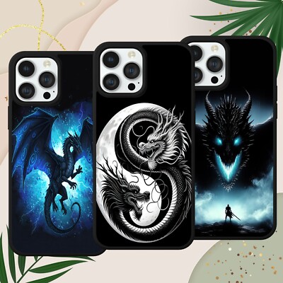 DRACHEN HÜLLE COVER FÜR IPHONE SAMSUNG GOOGLE PIXEL GOTHIC SAMURAI HANDYHÜLLE