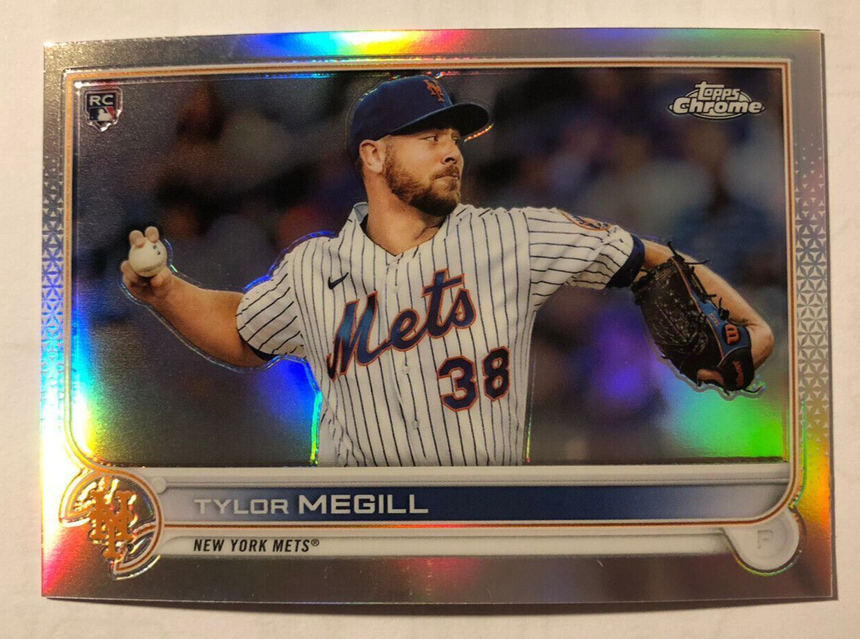 2022 Topps Chrome Tylor Megill Refractor Rookie RC #212 Mets
