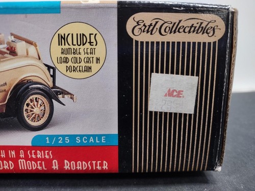 ERTL 1930 Ford Model A Roadster Ace Hardware 1/25 Scale NIB NEW - Picture 9 of 9