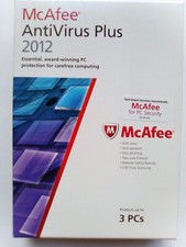 McAfee AntiVirus Plus 2012 for up to 3 PCs 