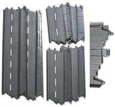 12pc TYCO TCR Slot less Car Total Control Race STRAIGHT TRACK ASSORTMENT 4+4+4