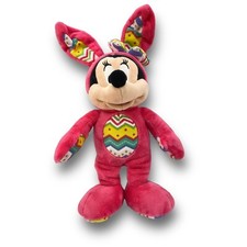 Minnie Mouse Easter Bunny Stuffed Animal / Plush Toy Easter Print Disney 2017