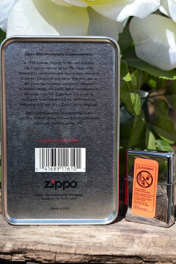 Zippo Lighter - 65th Anniversary Limited Edition Collectible
