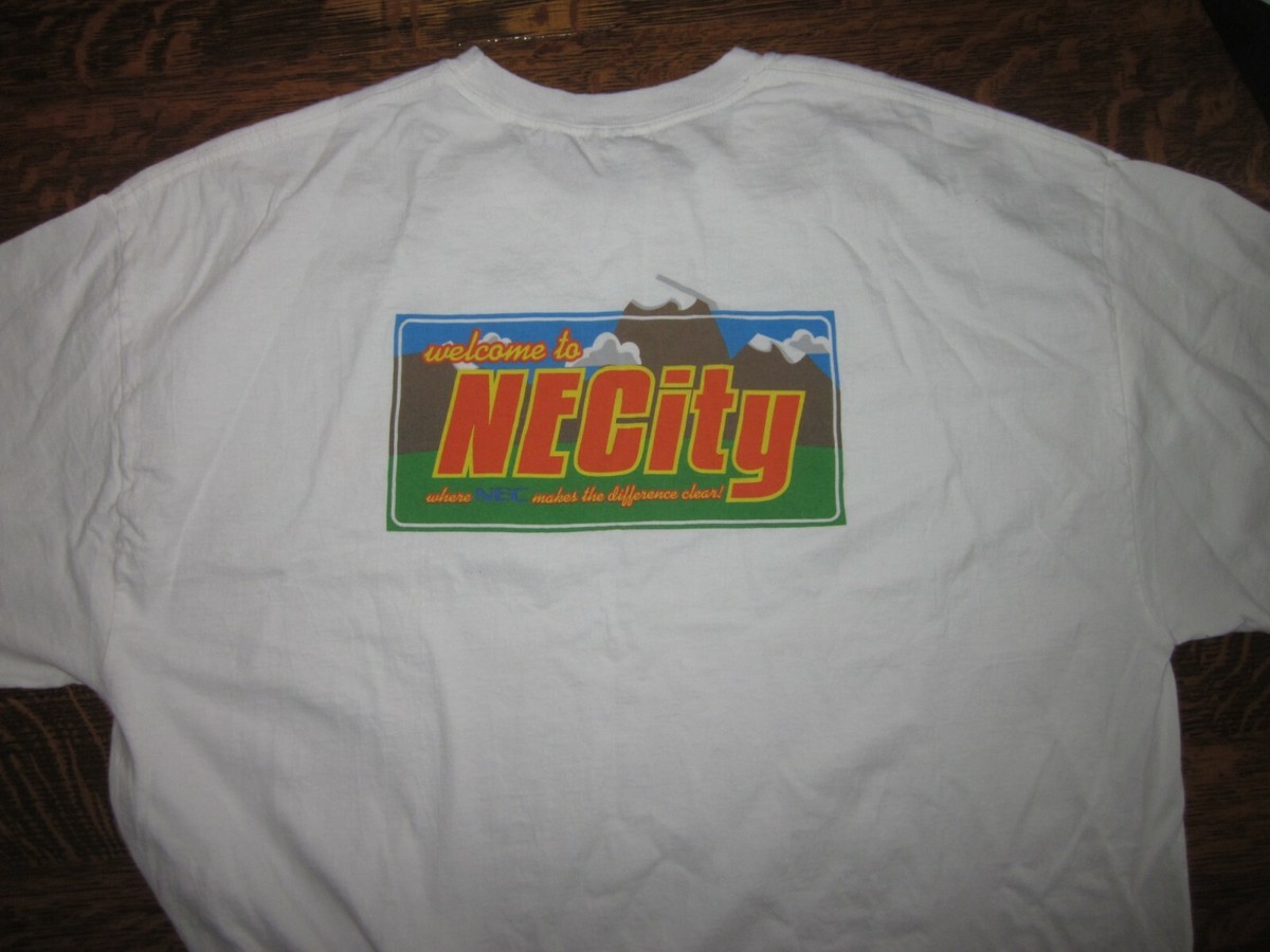 Vintage 90's technology NEC t-shirt Welcome to NECity Adult XL | eBay