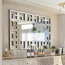 Specchio da corridoio specchio decorativo specchio da parete in argento 100 x 70 cm specchio da bagno lusso vetro trasparente