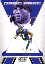 2021 Score Football Game Face Card GF6 Ray Lewis Ravens
