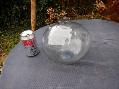 Vintage Mid Century Danish MICHEAL BANG HOLMEGAARD Meteor Glas Vase signiert