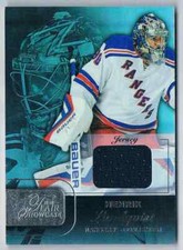 2015-16 FLEER SHOWCASE FLAIR MATERIAL HENRIK LUNDQVIST NEW YORK RANGERS #SEAT 14