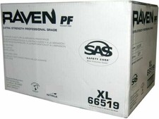 SAS 66519 Raven Powder-Free Black Nitrile Gloves X-Large  10 Boxes of 100 CASE