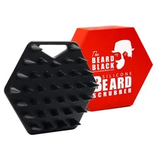 Silicone Beard Scrubber Facial Hair Exfoliator Brush Deep Cleans Removes Beardru