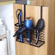 Hair Dryer Holder - Hair Tool Organizer 3-in-1 Blow Dryer Holder Black