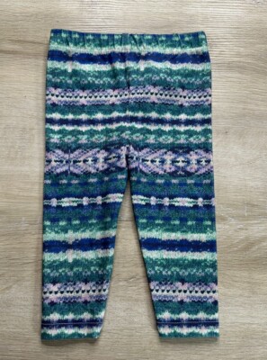 Polo Ralph Lauren Girls Legging Multicolor 3M Fairisle Printed Knit Effect Pants