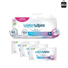 Waterwipes Plastic-Free Baby Wipes, 99.9 Water Based Wipes, Unscented