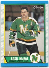1989-90 O-Pee-Chee #216 Basil McRae Minnesota North Stars