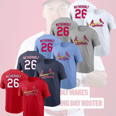 #ad JJ Wetherholt #26 St. Louis Team 2026 Name amp; Number Player Unisex Fan Gifts $30.99