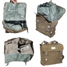Original NVA Sturmgep&auml;ck Strichtarn DDR Tasche mit gummiertem Hauptfach 1 & 2