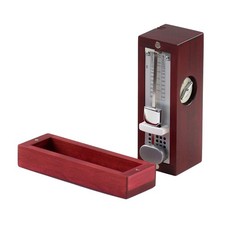  US Tax Paid NIKKO No.335 Wooden Mini Advance Metronome Wine Brown Case NEW