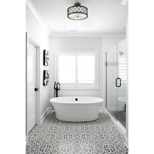 Crystorama 285-MK Graham 3 Light 15 inch Matte Black Semi Flush Ceiling Light - Picture 5 of 7