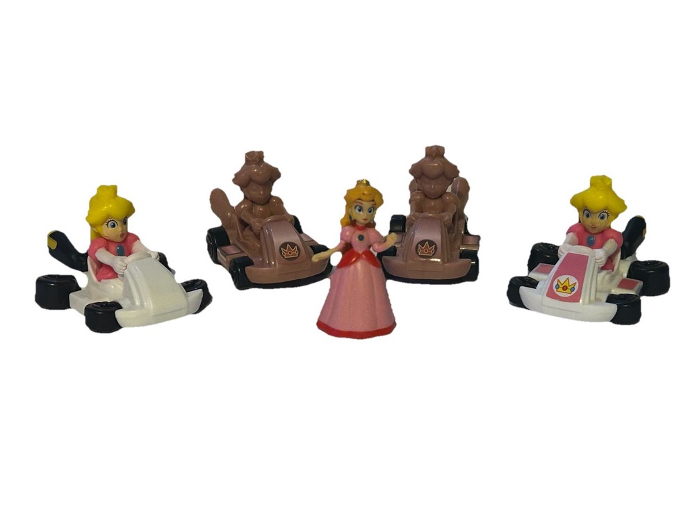 Princess Peach Mario Kart Happy Meal Toy Set 5 Pack 2022 McDonald's Nintendo