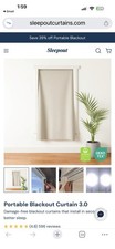 Sleepout  Blackout Shade Velc-ro 86x54 2 Pack