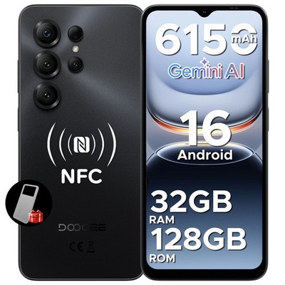 DOOGEE Note56X Pro Smartphone Android 16 Gemimi AI 32GB+128GB Handy NFC 6150mAh