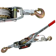 Come Along Winch 11000 Lbs Heavy Duty Hand Winch Cable With Dual Gears 12.1...